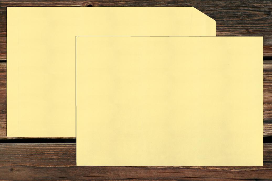 Versandtaschen 220x312 mm Nassklebend Zartgelb 120 g/qm